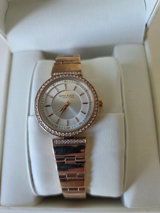 Anne Klein Accessories - NWOT ~ Anne Klein Rose Gold Crystal Accent Women's Watch